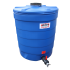 Beiser Environnement - Citerne ronde 1000 litres en plastique PEHD bleue compacte qualité alimentaire - Vue d'ensemble