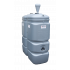 Beiser Environnement, Leader de la vente de matériel agricole à distance - Citerne fuel double paroi PEHD sans odeur, 2000 litres Grise avec limiteur de remplissage 2" vue d'ensemble