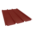 Beiser Environnement - Tôle nervurée 45-333-1000, 60/100ème, brun rouge, 3,5 m