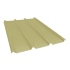 Beiser Environnement - Tôle nervurée 45-333-1000, 70/100ème, jaune sable RAL1015, 2,5 m