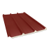 Beiser Environnement - Tôle nervurée 45-333-1000 isolée sandwich 40 mm, brun rouge RAL8012, 4 m