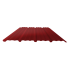 Beiser Environnement - Tôle nervurée 25-267-1070, 60/100ème, brun rouge bardage, 3 m