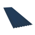 Beiser Environnement - Tôle ondulée 15 ondes bleu ardoise RAL5008, épaisseur 0,60, 2,5 m