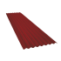 Beiser Environnement - Tôle ondulée 15 ondes brun rouge RAL8012, épaisseur 0,60, 2 m