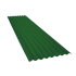Beiser Environnement - Tôle ondulée 15 ondes vert reseda RAL6011, épaisseur 0,60, 5,5 m