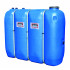 Beiser Environnement - Citerne 2000 litres en plastique PEHD bleue compacte qualité alimentaire - Vue d'ensemble