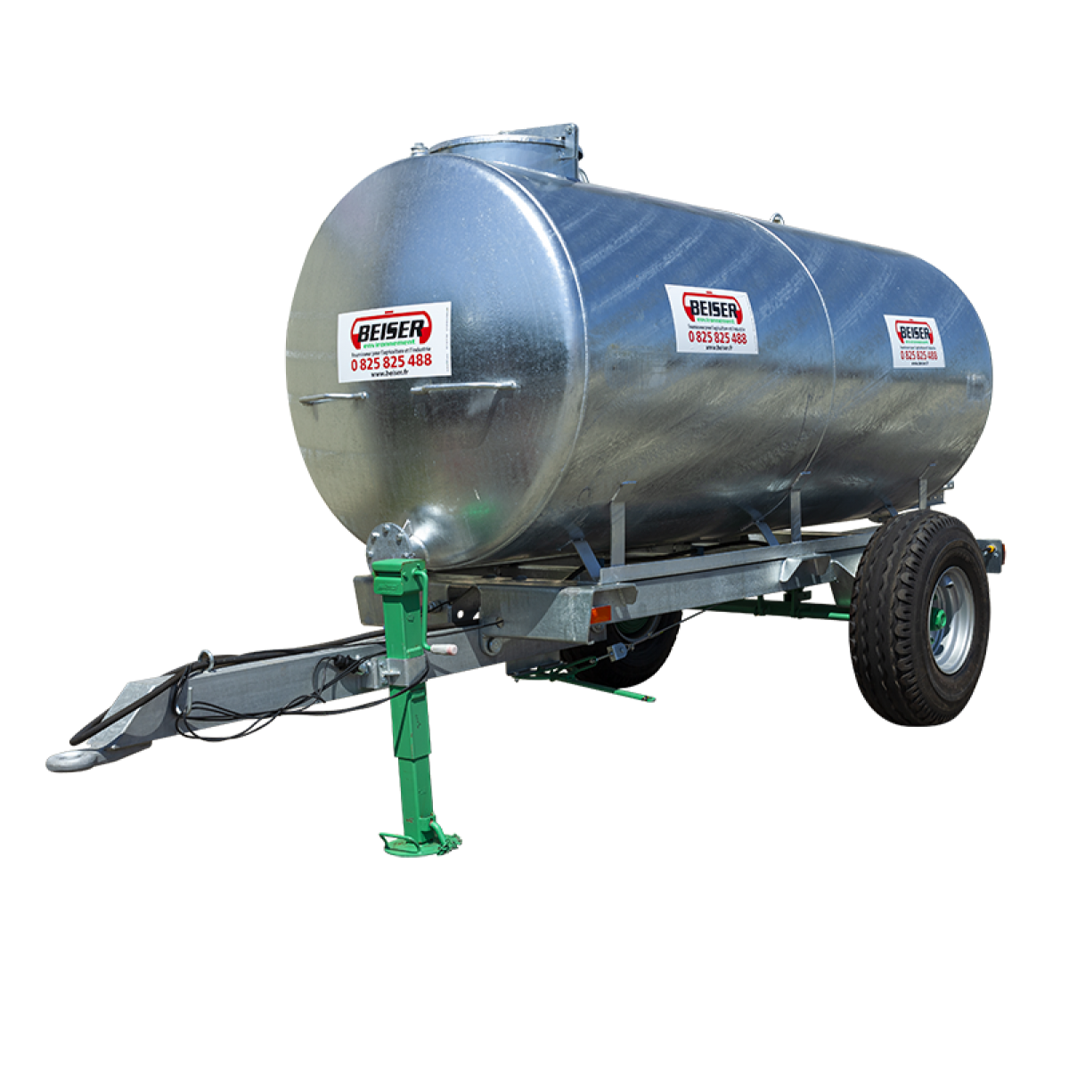 Citerne à Eau 5200 litres sur remorque, Tonne à Eau Beiser Citerne à Eau 5200 litres sur remorque, Tonne à Eau Beiser