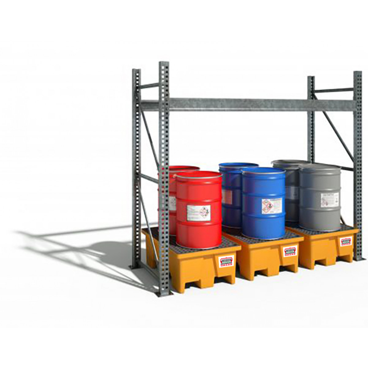 Bac de rétention 2 fûts - 240 L - Beiser Environnement