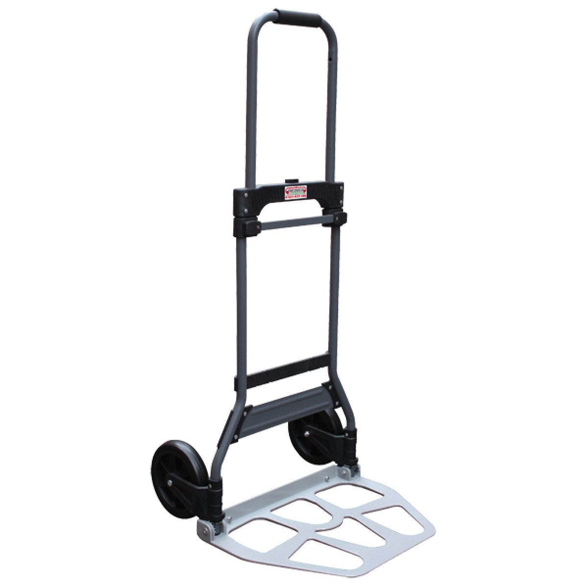 AUFUN Diable Pliable Jusqu'à 60 Kg - Chariot De Transport Réglable En Hauteur Avec Patins Antidérapants, Idéal Courses Et Déménagements