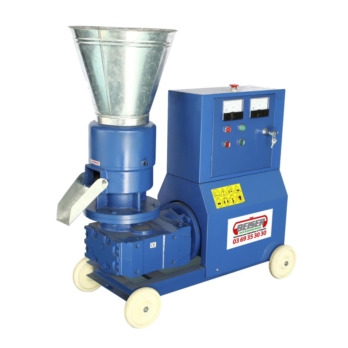 Beiser Environnement - Presse à pellets 15 kW Triphasé