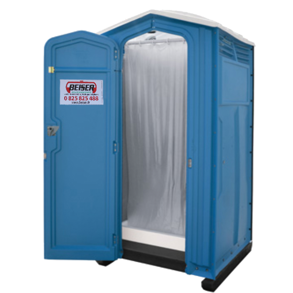 Cabine de douche avec eau chaude