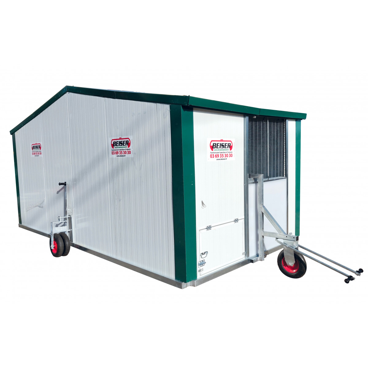 Bâtiment mobile pour élevage avicole en kit 11 m2 (Nouveau Modèle 2022 ...