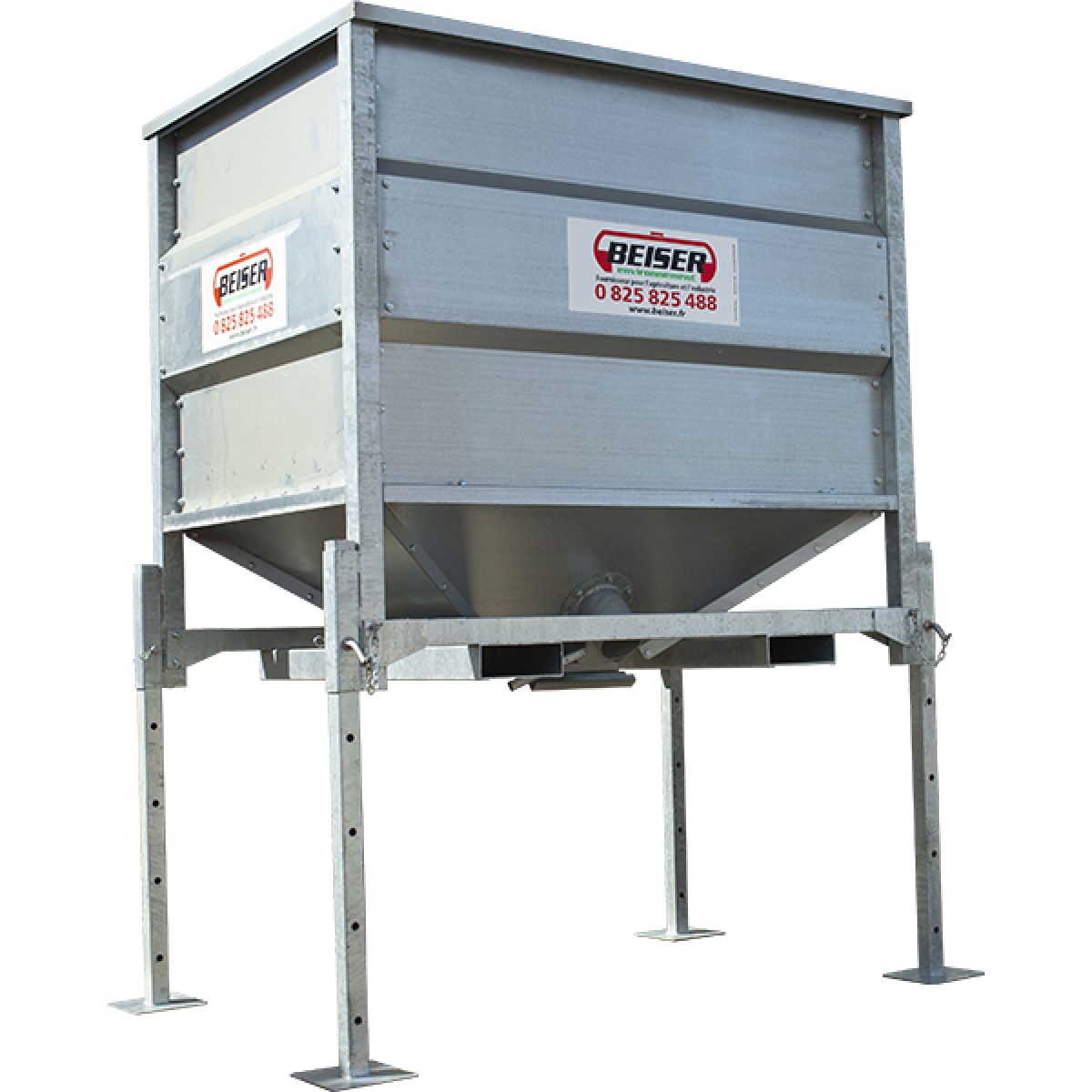 Silo galvanisé en kit 1,85 m3 Silos de stockage aliments