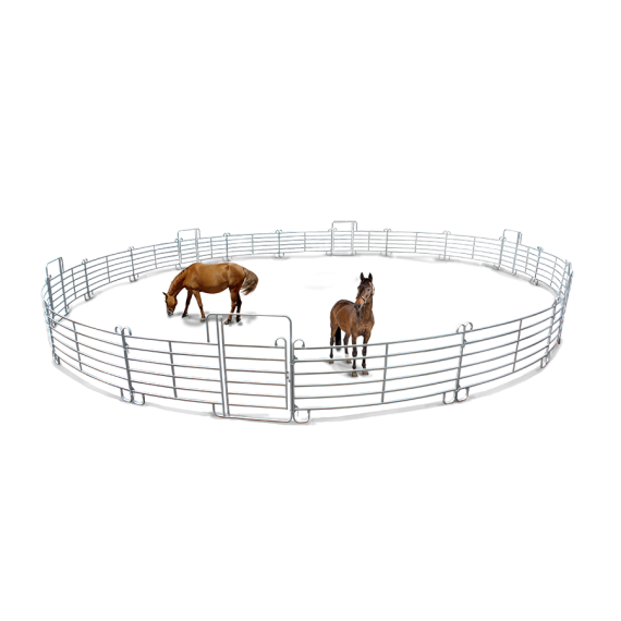 Rond de longe pour chevaux 2 portes (Ø 20 m) + kit de transport  