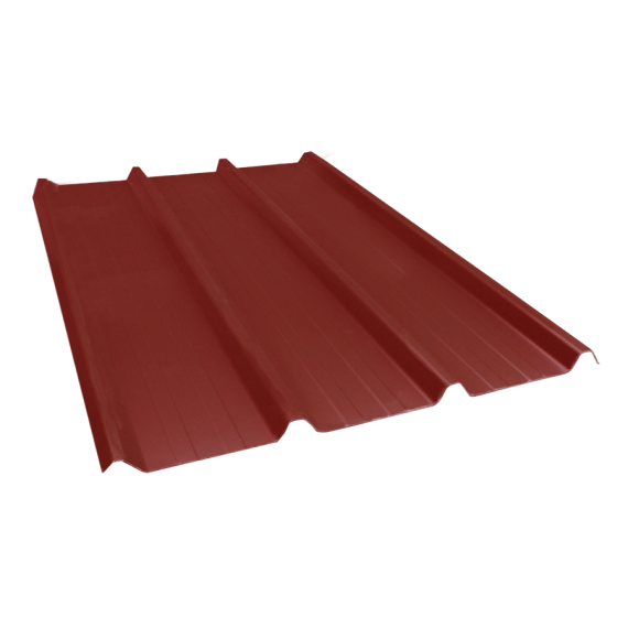Tôle nervurée 45-333-1000, 60/10e brun rouge - 3 m  