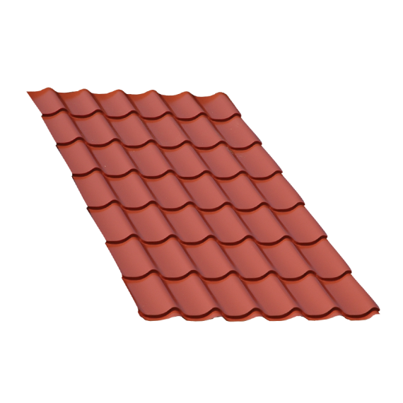 Tôle tuile terra cotta - 3 m  