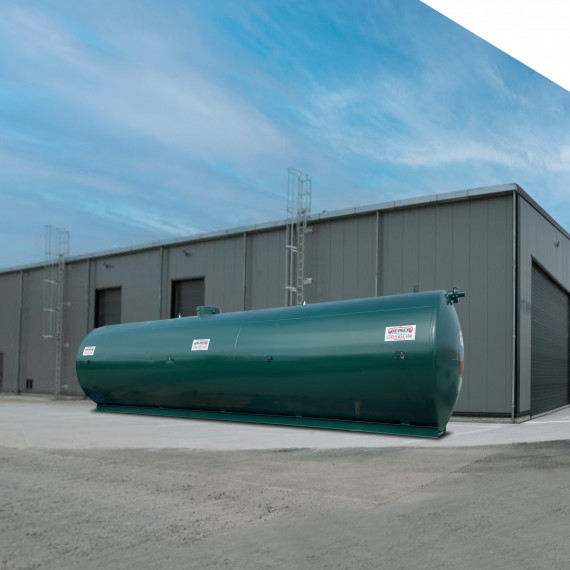 Citerne acier occasion reconditionnée, récupération eau de pluie, simple paroi, pose aérienne 80000L  