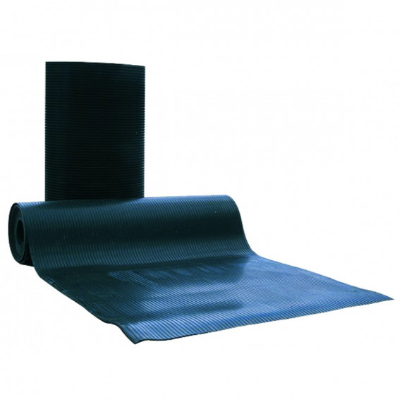 Tapis caoutchouc cannelé 10 m x 1,2 m x 6mm  