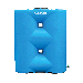 Cuve de stockage d’eau de pluie slim bleue, avec collecteur et vanne 3/4’’ 3000 litres