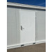 Bungalow en kit 6000 x 2400 x 2350 mm avec 1 porte et 2 fenêtres RAL9002 porte