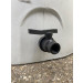 Cuve de stockage d’eau de pluie slim bleue, avec collecteur et vanne 3/4’’ 3000 litres vanne
