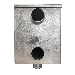 Filtre récupérateur d’eau de pluie galvanisé pour citerne ø entrée 100 mm vue de face