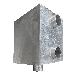 Filtre récupérateur d’eau de pluie galvanisé pour citerne ø entrée 100 mm vue latérale